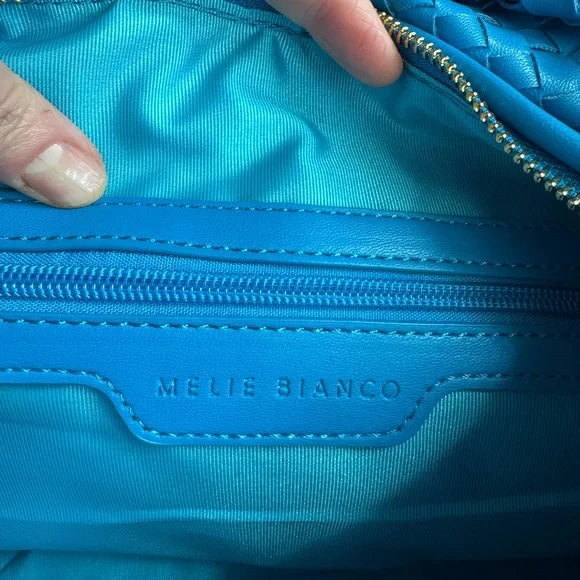 Melie Bianco Brigitte Large Faux Leather Shoulder Bag - NWT - Picture 3 of 6